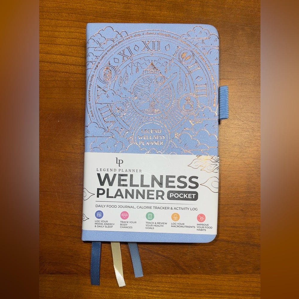 LIGHT BLUE WELLNESS POCKET PLANNER